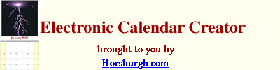 Electronic Calendar Creator